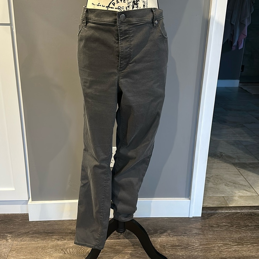 Gray “Legging” like Jean from The Loft - size 18. They are skinny fit